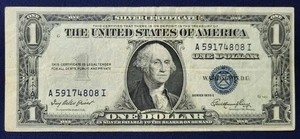 1935 Series E Blue Seal One Dollar Silver Certificate - Picture 1 of 7