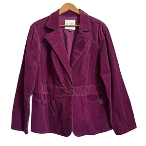 Cord-Sakko Blazer Damen Sonoma Burgunderrot 1X - Bild 1 von 5