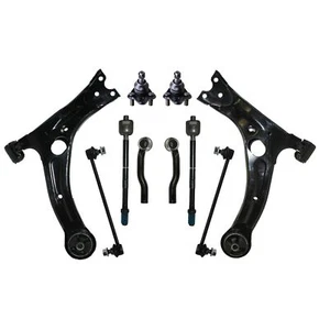 10 Pc Kit Control Arm Ball Joint Tie Rod Sway Bar for Corolla 03-08 All Models - Picture 1 of 12