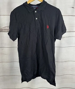 New U.S. Polo Assn. Men's Short Sleeve Polo Black Color Size S #a - Picture 1 of 4