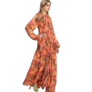 A.L.C. Valentina Silk Chiffon Floral Maxi Dress Size 4 - Picture 1 of 11