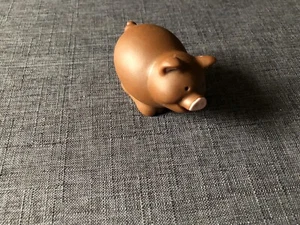 TRG&G Farm Animal Adorable Brown Pig Hard Rubber Rare 1997 - Picture 1 of 6