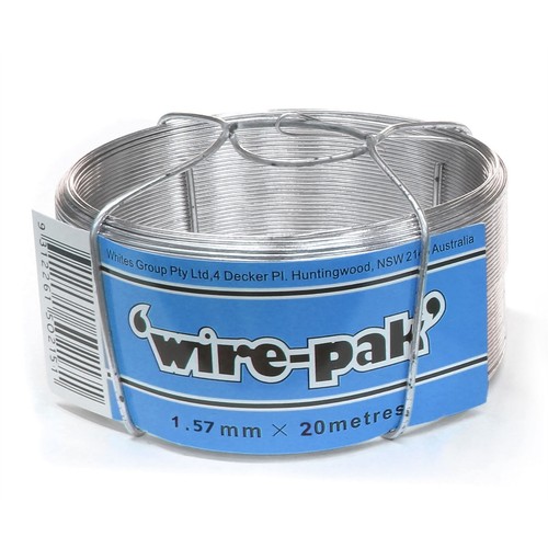 Whites 1.57mm x 20m Wirepak Galvanised Tie Wire | eBay Australia