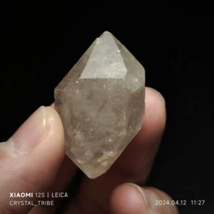 23 g natürlicher Herkimer Diamant Quarz Kristall doppelter Abschluss Heilung 4089 - Bild 1 von 19