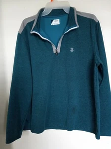 IZOD  Heather Green Men’s Size Medium Pullover 1/4 Zip - Picture 1 of 4