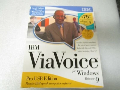 IBM ViaVoice for Windows Release 9 Pro USB Edition Speech Recognition - Sealed - Image 1 of 4