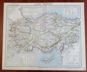 Osmanisches Reich Anatolien Kleinasien Türkei Kappadokien 1883 Letts seltene Karte - Bild 1 von 6