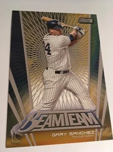 2017 Topps Stadium Club Beam Team Jumbo 5x7 Gary Sanchez Yankees #’d 03/10 Gold - Picture 1 of 1