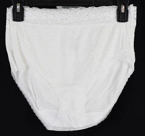 3 PACK Vanity Fair Women’s Flattering Lace Panties White Size 8 XL - Picture 1 of 3