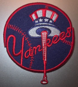 New York Yankees Bügelbild Patch 3" x 3,25" schneller kostenloser Versand mit Sendungsverfolgung - Bild 1 von 1