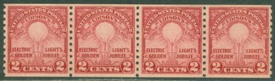 EDW1949SELL : USA 1929 Scott #656 Choice Extra Fine, Mint NH Strip of 4 Cat - Image 1 of 2