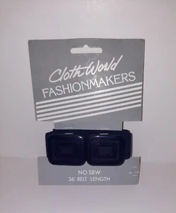 Retro años 80 estilo tela mundo fashion makers sin coser 36" longitud cinturón. - Imagen 1 de 2