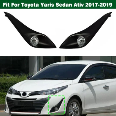 Kit de cables de cubierta de luz antiniebla para parachoques delantero para Toyota Yaris Ativ sedán 2017 2018 2019 Foto 1 de 4