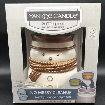 Yankee Candle Winter Snowman Scenterpiece Melt Cup Warmer Auto Shut-Off Timer - Image 1 of 4