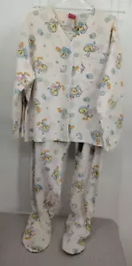 Warner Bros Vintage Tweety Bird Soft Flannel Feet Pajama Set Women's Size Large - Picture 1 of 22
