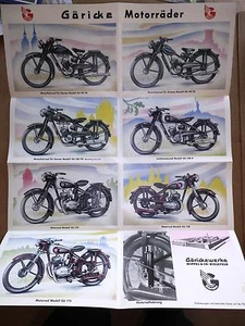 GÖRICKE MOTORRÄDER 1951 BIELEFELD GÖ175 150 125 100K MOTORRAD OLDTIMER - Picture 1 of 2