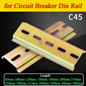 35mm Width Din Rail for Circuit Breaker Fixing Slotted Rail Length 85mm to 500mm - Picture 1 of 7