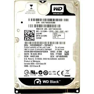 Western Digital 320GB 7200RPM SATA 2.5" Hard Drive - Picture 1 of 1