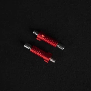 2X Sony Trident Screw Set Red Sleeves Screw Diameter 3.5mm For Tape Recorders - Picture 1 of 5