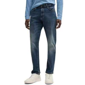 BOSS Mens Jeans - Mens BOSS ReMaine Regular Fit Jean - Stone Mid Blue Stretch - Picture 1 of 5