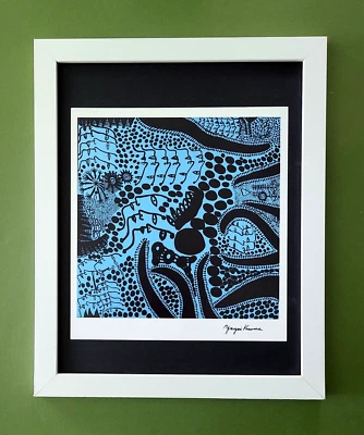 Yayoi Kusama | 1990's Artistic Pop Art Print Signed | Mounted and Framed | - Image 1 of 3