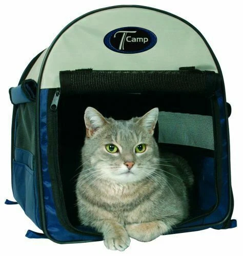 Trixie Transport-Hütte, faltbar, dunkelblau/hellblau, diverse Größen - Bild 1 von 1