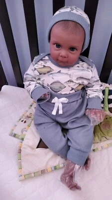Muñeca bebé niño niño 24 pulgadas realista silicona suave 24 pulgadas niño renacido Foto 1 de 4