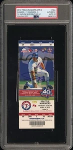 Yu Darvish Autographed Signed MLB Debut Ticket RARE Padres Rangers PSA/DNA 10 - Picture 1 of 2