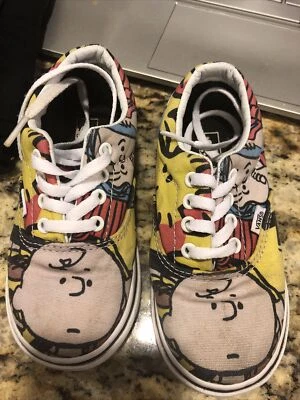 VANS Off The Wall Peanuts 2017 Charlie Brown zapatos de skate para niños pequeños 8 Foto 1 de 4