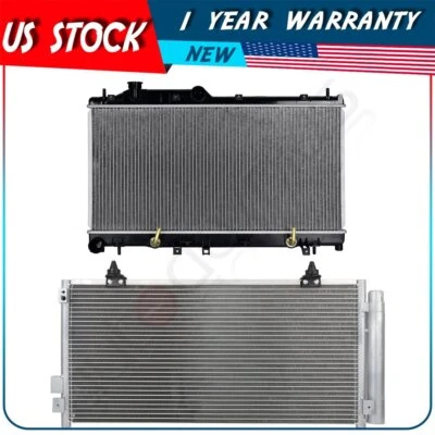 Комплект радиатора и конденсатора переменного тока для 2008 09 10 11 12 13 14 15 2016 Subaru Impreza - Изображение 1 из 4