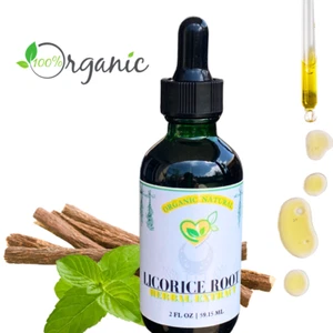 Licorice Root Extract Non-Alcohol Tincture Liquid Drop Respiratory Digestion 2oz - Picture 1 of 12