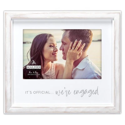 International Designs 4 x 6 inch Matted It’s Official We’re Engaged Sentiment... - Image 1 of 4