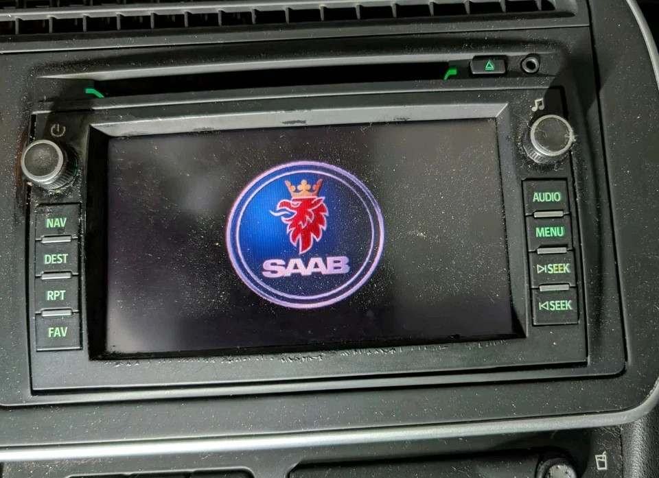 07-11 SAAB 9-3 OEM NAVEGACIÓN PANTALLA MONITOR UNIDAD PRINCIPAL AUDIO SISTEMA DE RADIO Foto 1 de 4