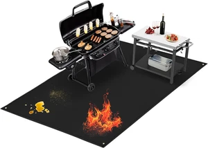 80x48 Extra Large Grill Mat for Outdoor Grill - Oversized Outdoor Deck Protector - Picture 1 of 8