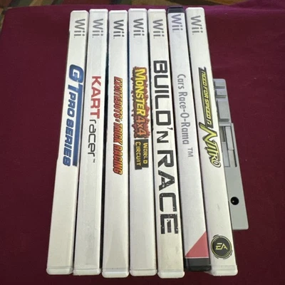 Original Nintendo Wii Racing Game 7 Lot Bundle Excitebots Trick Racing NFS - Image 1 of 4