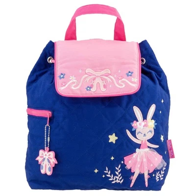Unisex Back to , Quilted Backpack, Size, Ballet Bunny Dark Blue - Image 1 of 3