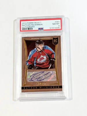 2013 PANINI SELECT #301 NATHAN MacKINNON AUTOGRAPH NM-MT PSA 8 220/399 - Image 1 of 3
