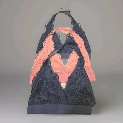 3-Old Navy- Bralettes, Tamanho Pequeno, Não Acolchoado, Sem Fio, Rosa, Azul - Imagem 1 de 4