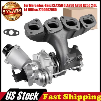 Turbo Charger for Mercedes-Benz CLA250 GLA250 2.0L 2014-2020 Turbocharger RHF4…_ Foto 1 de 4