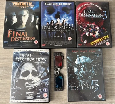 Final Destination 1-5 (DVD) Including 3D Glasses For Part 4. 12345 - Image 1 of 3