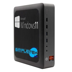 HP T620 Plus Thin Client Mini Windows 11 8gb 240gb Fixe 2 X Rs23 Remis à Neuf - Picture 1 of 4