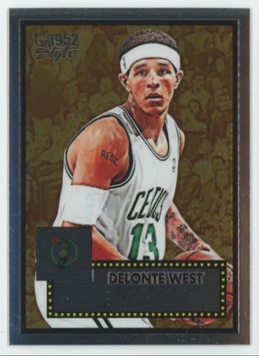 2005-06 Topps 1952 Style Chrome Delonte West 285/499 Celtics #68 A1 - Image 1 of 2