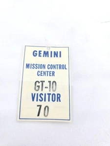 Gemini NASA GT-10 distintivo di accesso pass visitatori - Foto 1 di 4