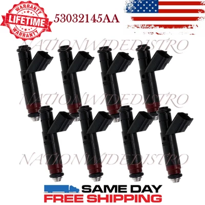 8x Inyectores de combustible Siemens OEM para 01-04 Jeep Grand Cherokee Dodge Durango Dakota Foto 1 de 4