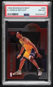 1998-99 Bowman's Best Mirror Image Kobe Bryant Eddie Jones #MI6 PSA 8 HOF - Picture 1 of 3