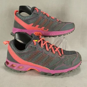 Adidas Women's Kanadia TR 5 Running Shoes Size 6.5 Q35440 Gray Purple - Picture 1 of 16