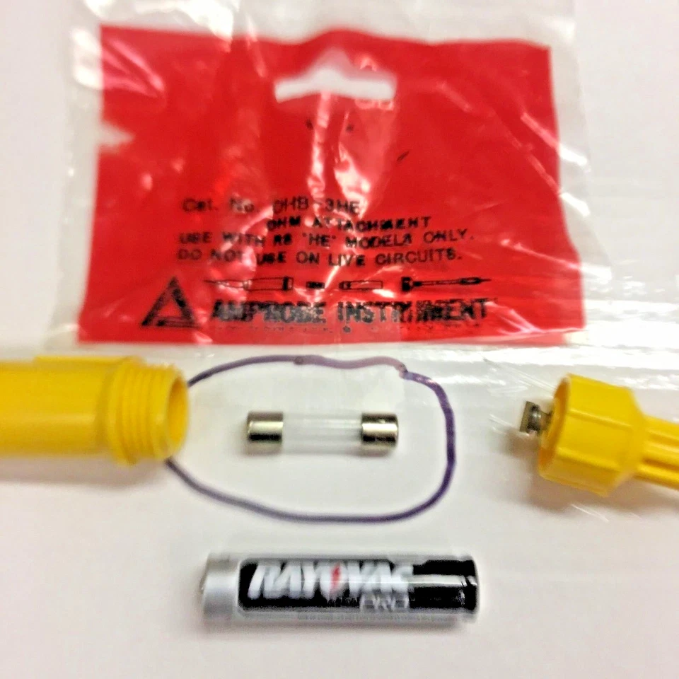 INSTRUMENTO AMPROBE Fusible de Repuesto, UN (1) 1/4" Diámetro x 1" Vidrio, 2.5 AMP Foto 1 de 1