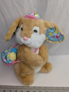 Easter Rabbit Bunny Plush Tan Jelly Beans Eggs 12 Inch TB Trading Co Stuffed Toy - Picture 1 of 12