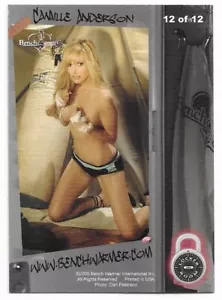 2005 05 Benchwarmer Camille Anderson vestuario papel de aluminio tarjeta de inserción # 12 de 12 caliente - Imagen 1 de 2