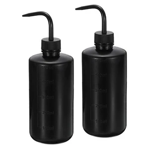 2Pcs 16oz Lab Squeeze Bottle 500ml Plastic Safety Wash Bottles (Black) - Picture 1 of 6